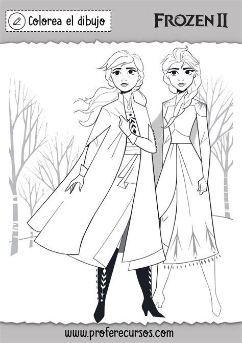 Dibujos De Frozen Para Colorear Pack Completo En Pdf