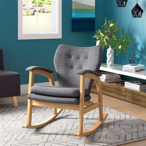 Brayden Studio® Saulsberry Fabric Rocking Chair And Reviews Wayfair