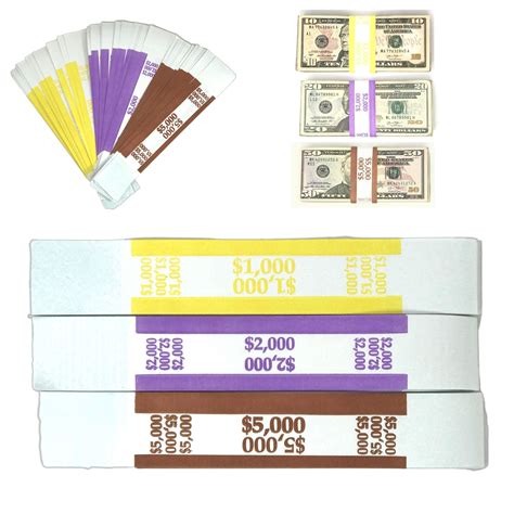 Buy Money Bands Currency Sleeves Straps Made In Usa Pack Of 330