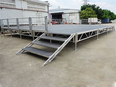 Adjustable Movable Portable Aluminum Stage Platform With Step Stair For