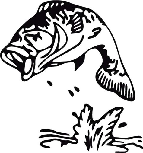 Sea Stripped Bass Fish Coloring Pages | Best Place to Color