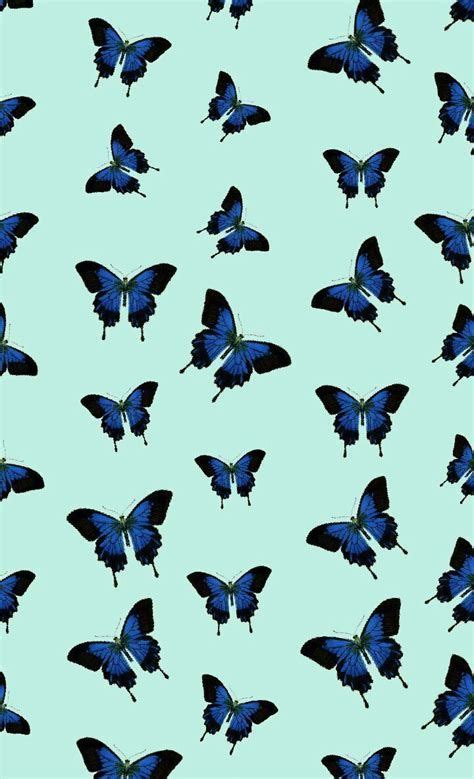 Blue Aesthetic Butterfly Wallpapers Wallpaper Cave In 2021 Blue