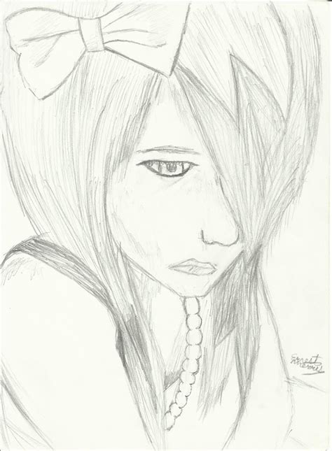 Anime is a style of animation/drawing originating from japan. Sad Anime Drawing at GetDrawings | Free download