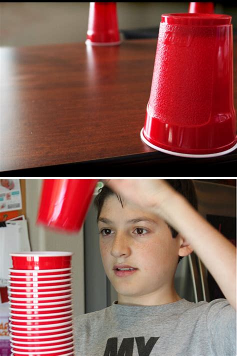 Flip Stack Blow Minute To Win It Cup Games Fun Party Pop