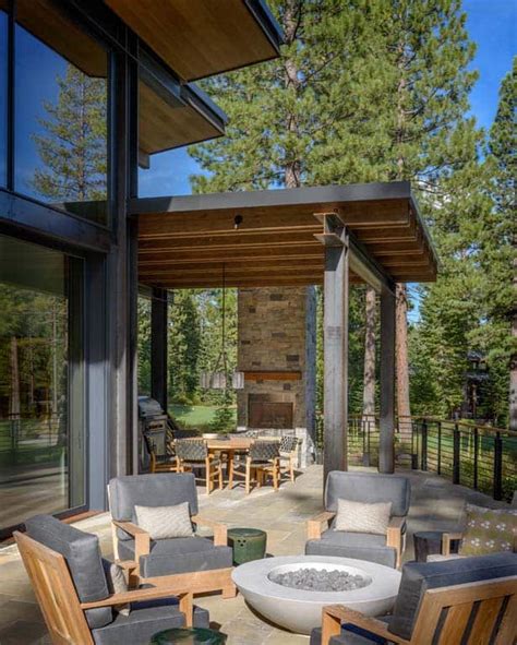 Contemporary home interior paint colors modern colours house color. Breathtaking modern mountain retreat with rustic nuances ...