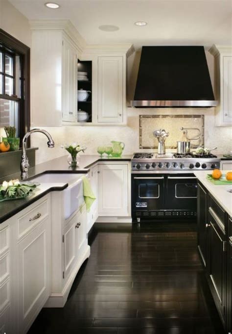 Black and white marble flooring can be an option for those of you the black and white floor shows a classic and more traditional personality when combined with the kitchen with white walls. kitchen | Kitchen inspirations, Kitchen remodel, Kitchen ...