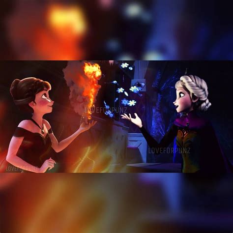 Fire V Ice Dstask3 What If Anna Had Fire Powers And Elsa Had