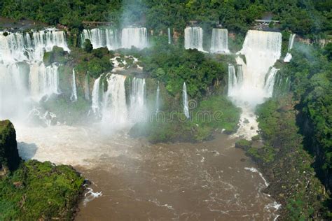 Aerial View Of Iguazu Falls Stock Photo Image Of Brazilian National