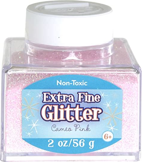 Sulyn Extra Fine Cameo Pink Glitter Stacker Jar 2 Ounces Non Toxic
