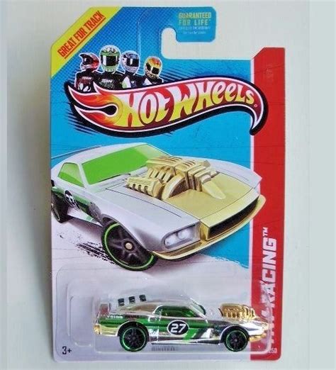 Hot Wheels Hw Racing Super Chromes Rivited Green Gold Race Car Toy My