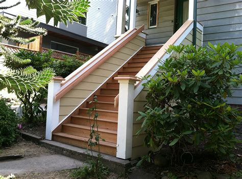 We create functional and attractive stairs for the outside of your home or business. New Exterior Front Entry Stairs | Seattle Historic Home ...