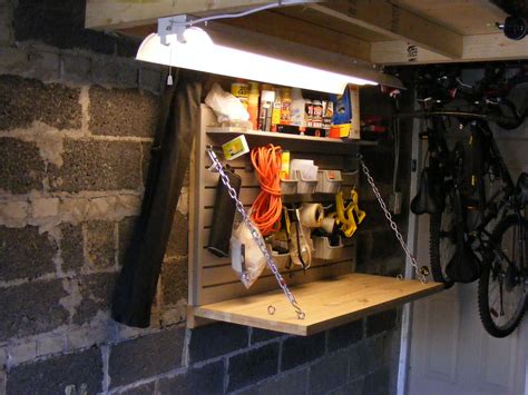 Custom Folding Workbench For A Single Car Garage Folding Workbench