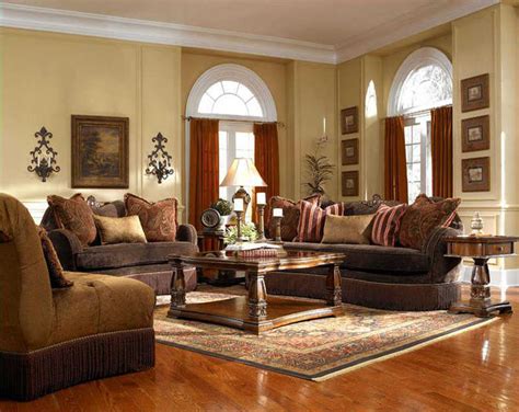 Sofa Ruang Tamu Warna Coklat Dan Merah Yang Menawan - SIMOMOT