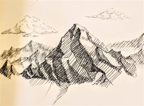 News Pen Pal Drawings Mountain Drawing Cool Art Projects