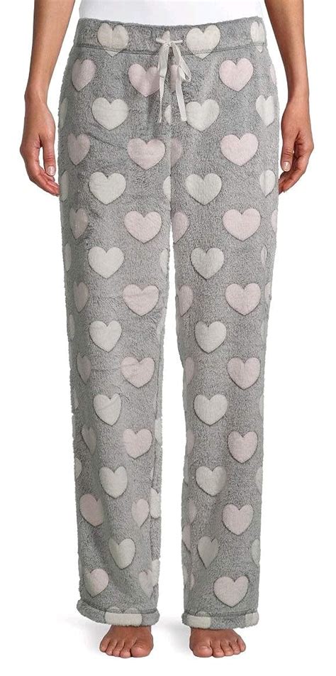 Buy Secret Treasures Hearts Grey Superminky Fleece Sleep Pajama Pants