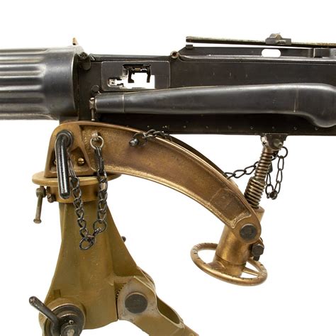 Original British Wwi Fluted Vickers Display Machine Gun With Tripod