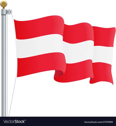 Download Waving austria flag isolated on a white background
