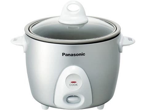 200℃ steam ensures puffy, glistening white rice that keeps its natural sweetness. Panasonic SR-G06FGL 3-Cup, 1-Step Automatic Rice Cooker ...