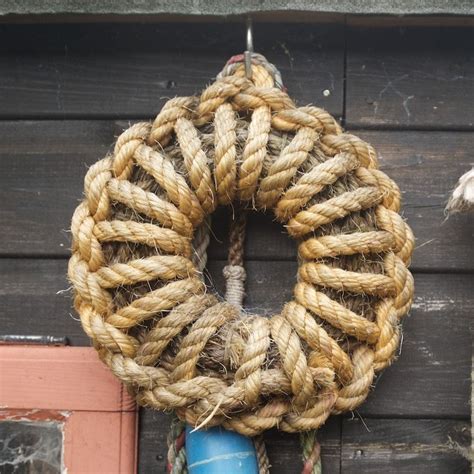 Handmade Nautical Knot Ring Fender Beautiful Rope Decor Rope Decor