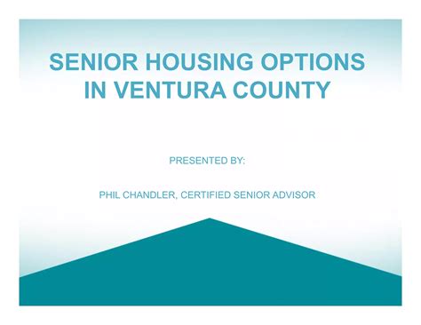 Senior Housing Options in Ventura County, CA | PPT