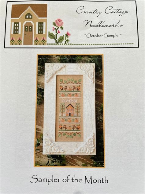 New Series Country Cottage Needleworks Sampler Of The Month Etsy Uk