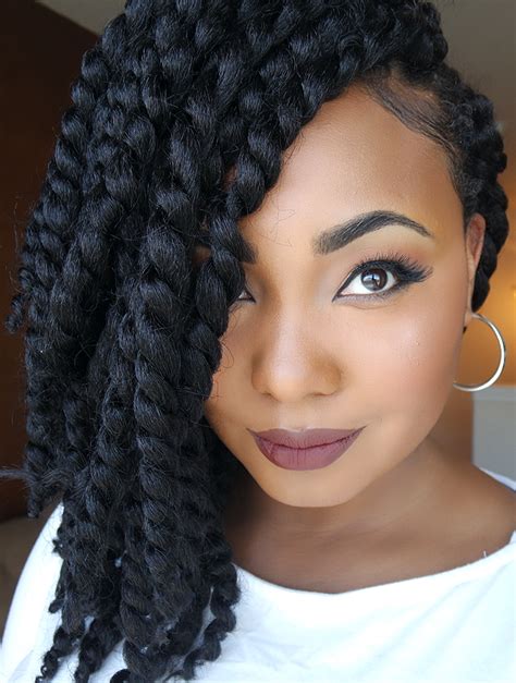 The individual braids are smaller in diameter than marley or havana twists and therefore. Crochet braids twist short hairstyles - Hairstyles for Women