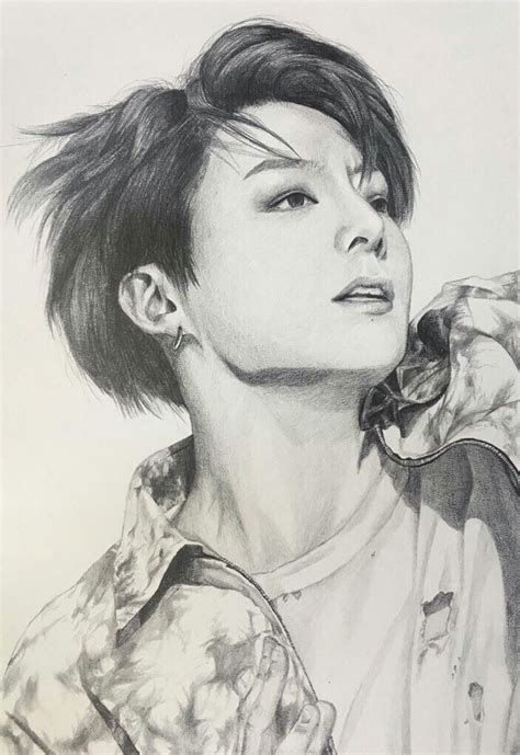 Art Jungkook Bts Fanart Cómo Dibujar Cosas Bts Dibujo