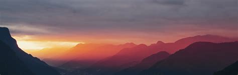 Sunset Sunrise Cloud And Mountain 4k Hd Wallpaper
