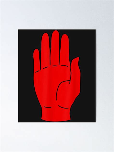 Red Hand Of Ulster Northern Ireland Essential Poster By