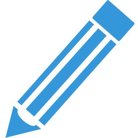 Blue Edit Icon Png