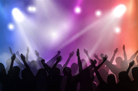Best Concert Crowd Illustrations Royalty Free Vector Graphics And Clip