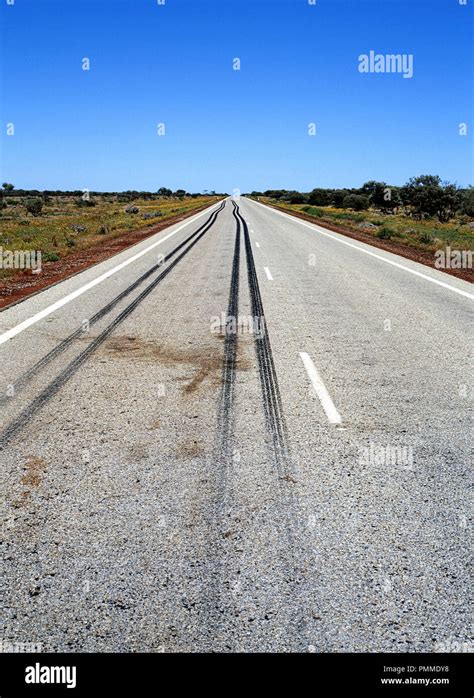 Tire Skid Marks On Road High Resolution Stock Photography And Images