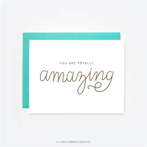 You Are Totally Amazing Greeting Card
