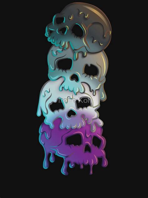 Ace Pride Flag Goth Skulls Asexual T Shirt For Sale By Irenekohstudio