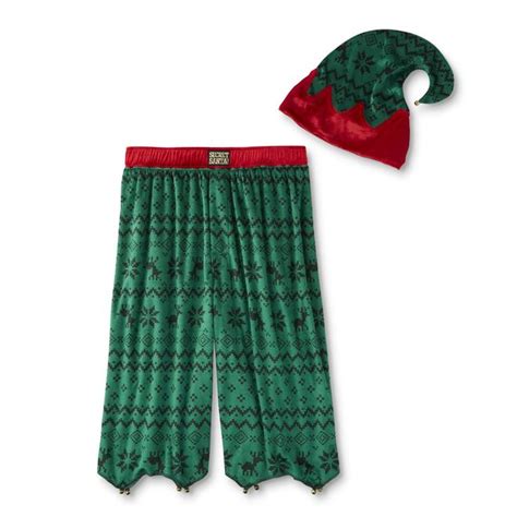 Joe Boxer Men S Christmas Pajama Shorts And Hat Secret Santa