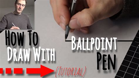 How To Draw With Ballpoint Pen Tutorial Youtube