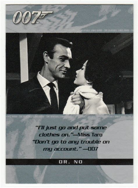 James Bond The Quotable 65 Dr No James Bond Quotes James Bond Bond Quotes