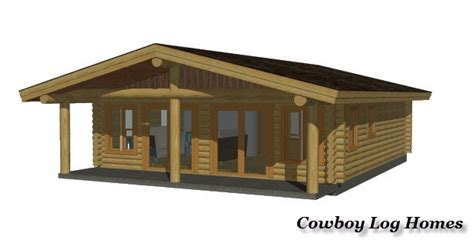 Little peace of paradise we stumbled on. Hunter Plan 864 Sq. Ft. : Cowboy Log Homes