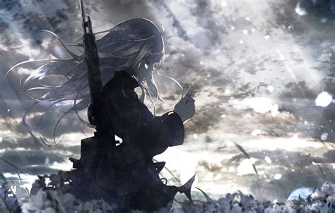 Anime wallpapers 4k hd for desktop, iphone, pc, laptop, computer, android phone, smartphone, imac, macbook, tablet, mobile device. Обои девушка, тучи, аниме картинки на рабочий стол, раздел ...