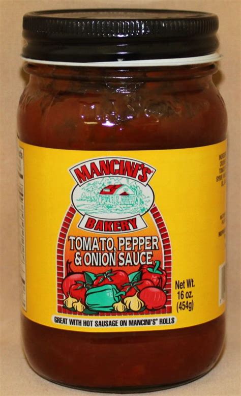 Mancini's Bakery Tomato, Pepper, and Onion Sauce - his ...