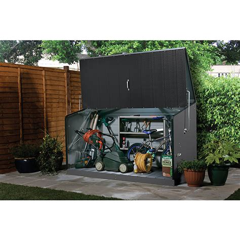 Hier komm ich! sorgt so z.b. Trimetals Garten-Aufbewahrungsbox Storeguard (Anthrazit ...