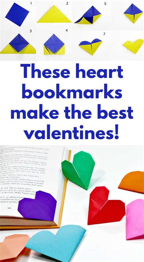 Heart Bookmarks Even Origami Beginners Can Make Heart Bookmark