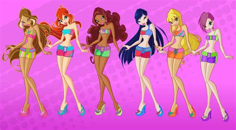 Winx Club Swimsuits Alternated By Udiniwan On Deviantart