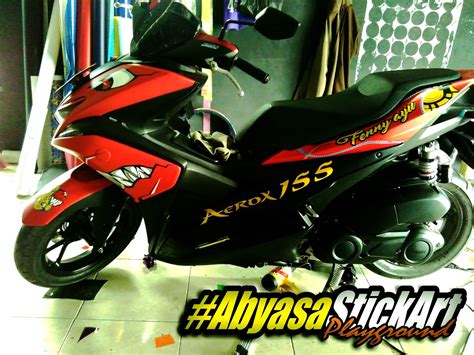 Contoh gambar cutting sticker motor rx king modif sticker. Cutting Sticker Motor Aerox - Gambar-Gambar Stiker