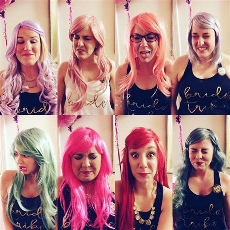 Take A Shot And Take A Picture Of The Facial Reaction ️ Bachelorette Party Wigs Bachelorette