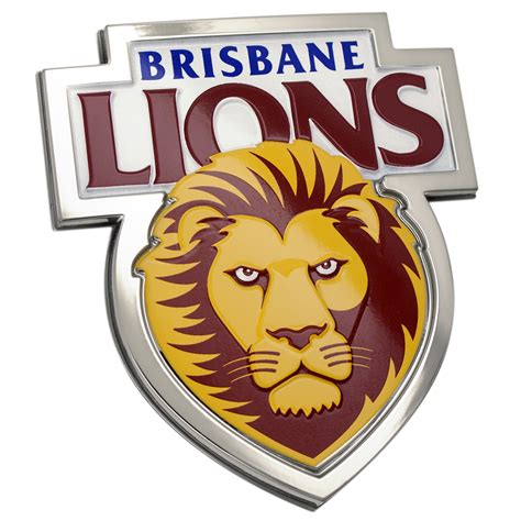 Head to www.lions.com.au for the latest brisbane lions news and videos. Fan Emblems Brisbane Lions 3D Chrome AFL Supporter Badge ...