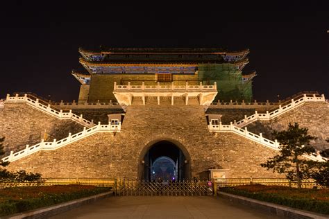Zhengyang Gate Jianlou Beijing China 2016 By Night José