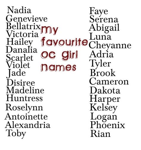 My Favourite Oc Girl Names Names Girl Names Violet Name