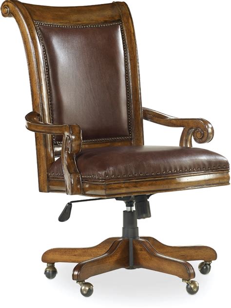 Extreme backrest, seat, and legrest angles. Hooker Furniture Home Office Tynecastle Tilt Swivel Desk ...