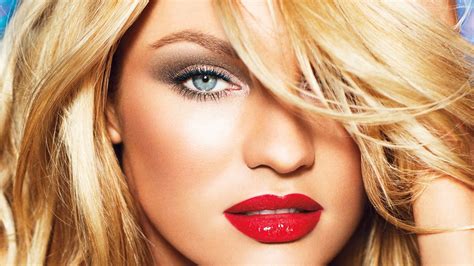 Candice Swanepoel Hot Red Lips Full Hd Desktop Wallpapers 1080p